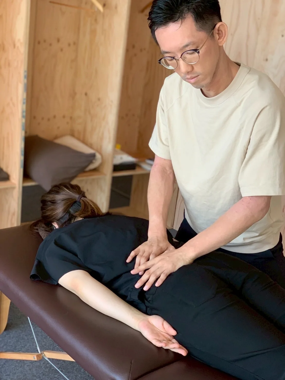 整体施術の様子